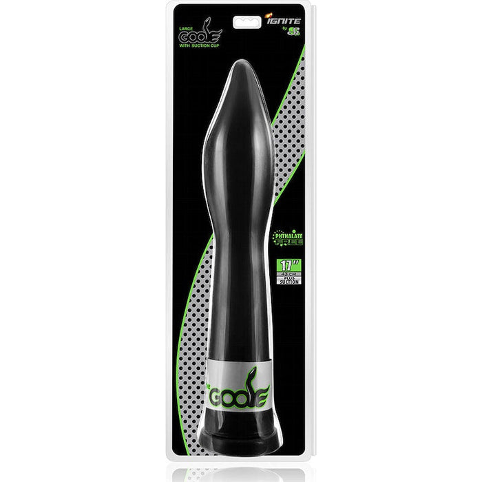 Ignite Goose Dildo Large w/ Suction Black 17"/43cm