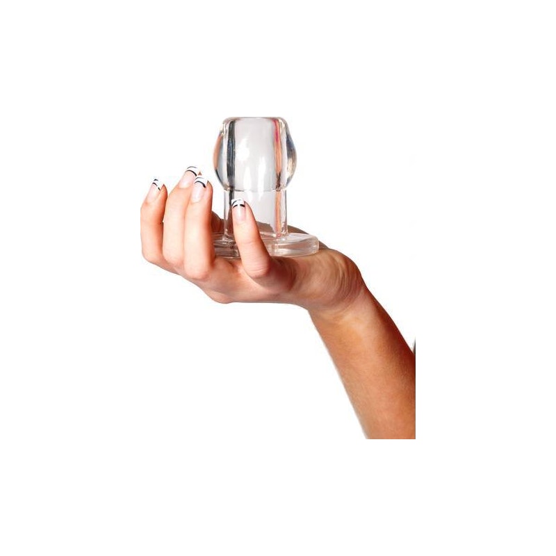 Perfect Fit Tunnel Butt Plug, XL, Large/Clear