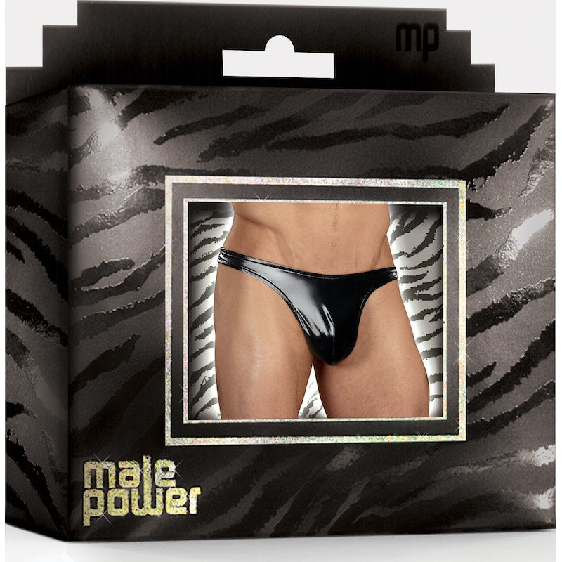 Male Power Classic Thong, Black, S/M/L