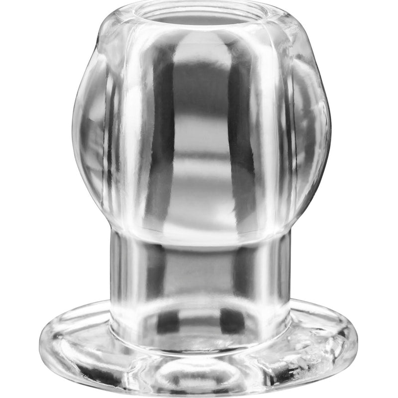 Perfect Fit Tunnel Butt Plug, Medium, Black/Clear