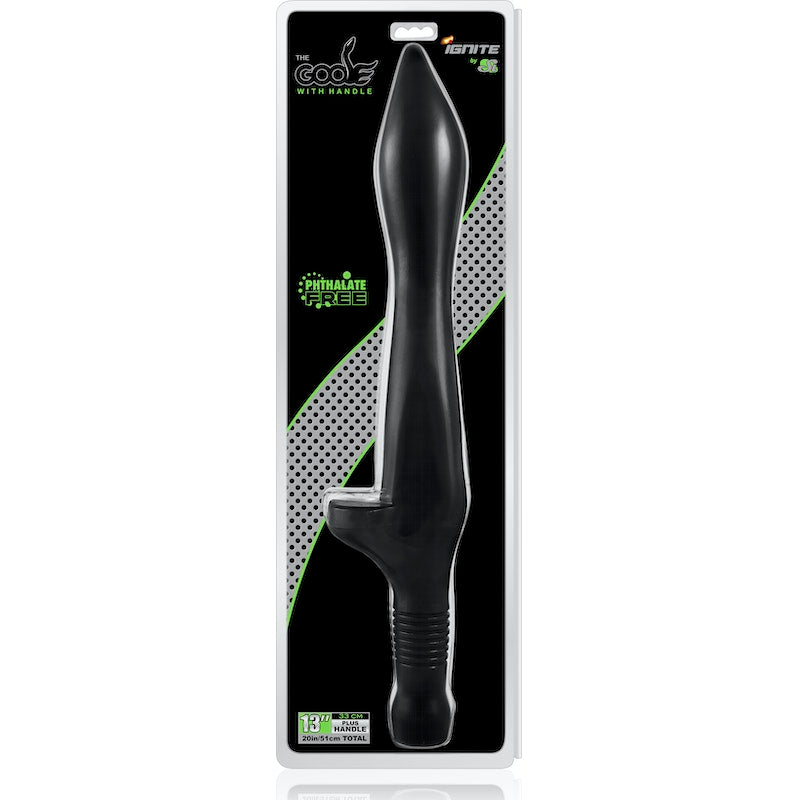 Ignite Goose Small Dildo w/ Handle, Black