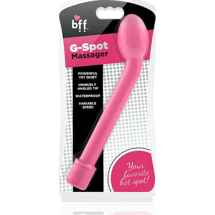 Ignite BFF Curved G Spot Massager, 8"/20.5cm, Pink