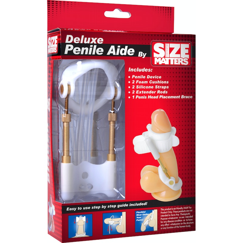 Size Matters Deluxe Penile Aide, White