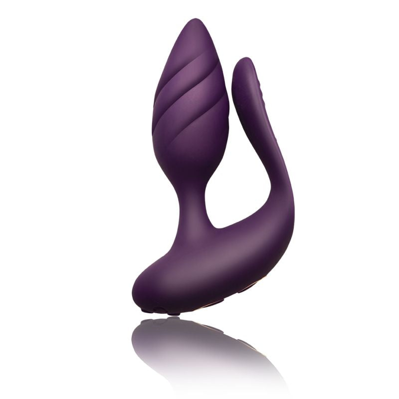Rocks Off Cocktail Dual Stimulator Burgundy
