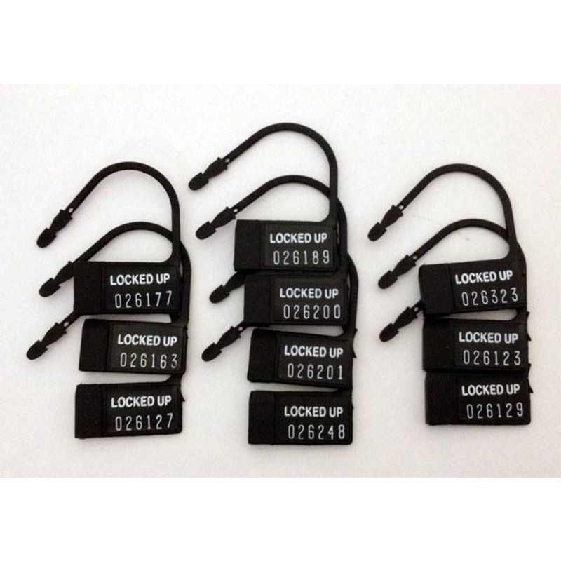  CB-X Cockcage Plastic Locks, 10-pack, Black