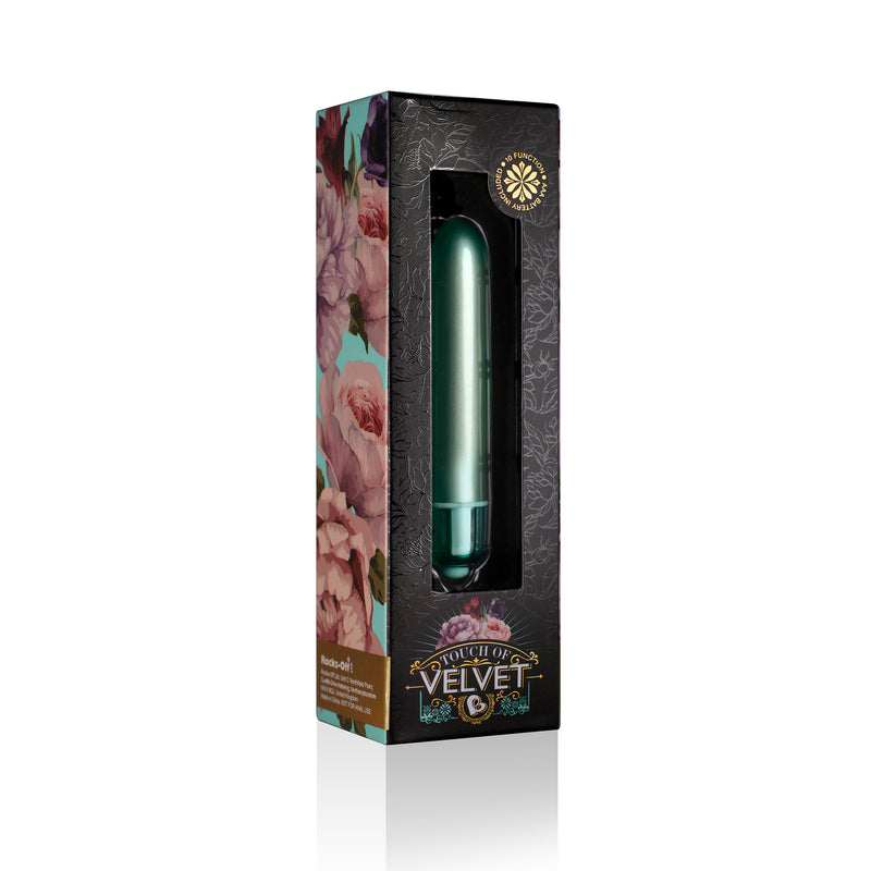 Rocks Off RO-90 Touch of Velvet Bullet Vibrator, Aqua/Lilac/Raspberry