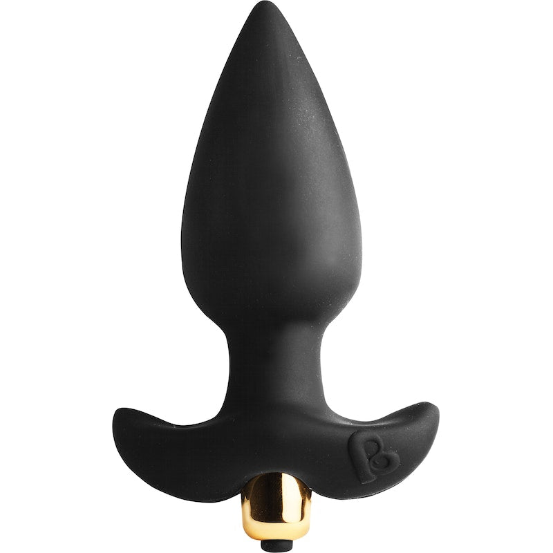 Rocks Off Butt Throb Vibrating Butt Plug Black