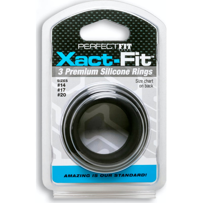 PerfectFit Xact-Fit Silicone Rings Mixed 3 Ring Kit