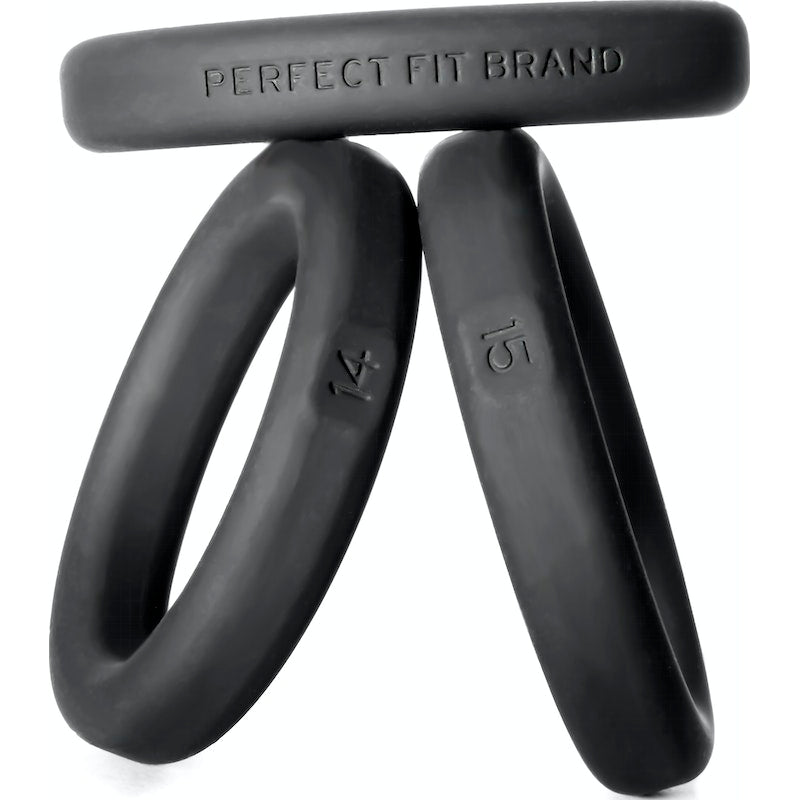 Xact-Fit Silicone Rings Medium 3 Ring Kit, Black