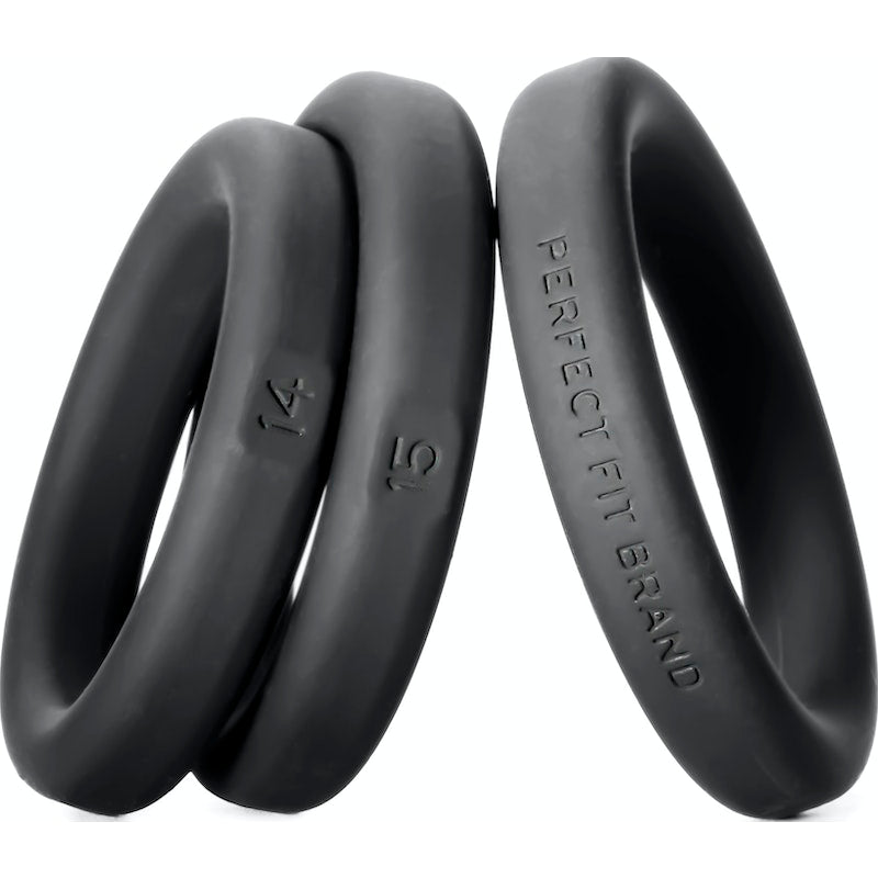 Xact-Fit Silicone Rings Medium 3 Ring Kit, Black