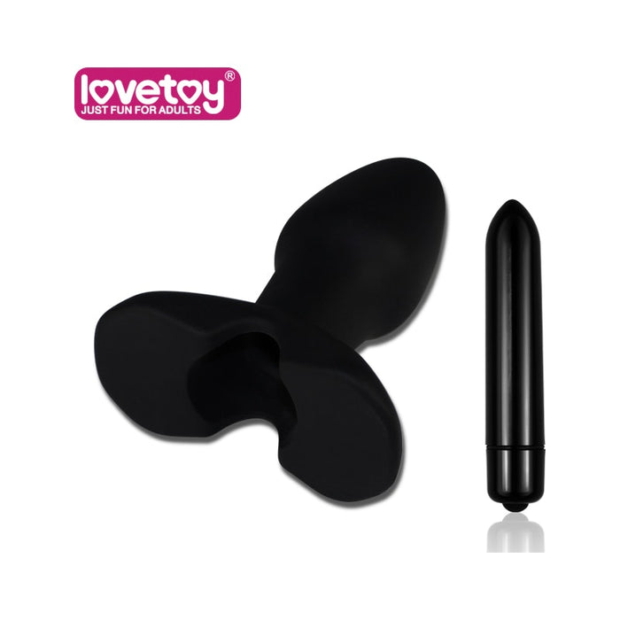 Lovetoy Silicone Rocket Teaser, 3.3"/8.4cm, Black