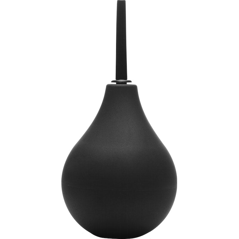 CleanStream Thin Tip Silicone Enema Bulb, Black