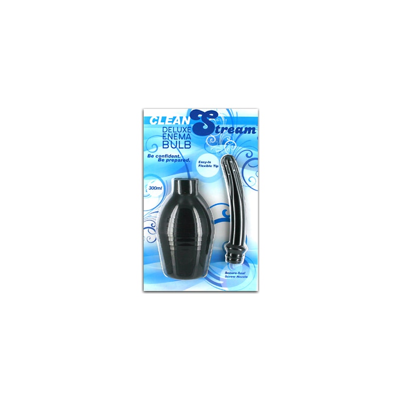 CleanStream Deluxe Enema Bulb, Black