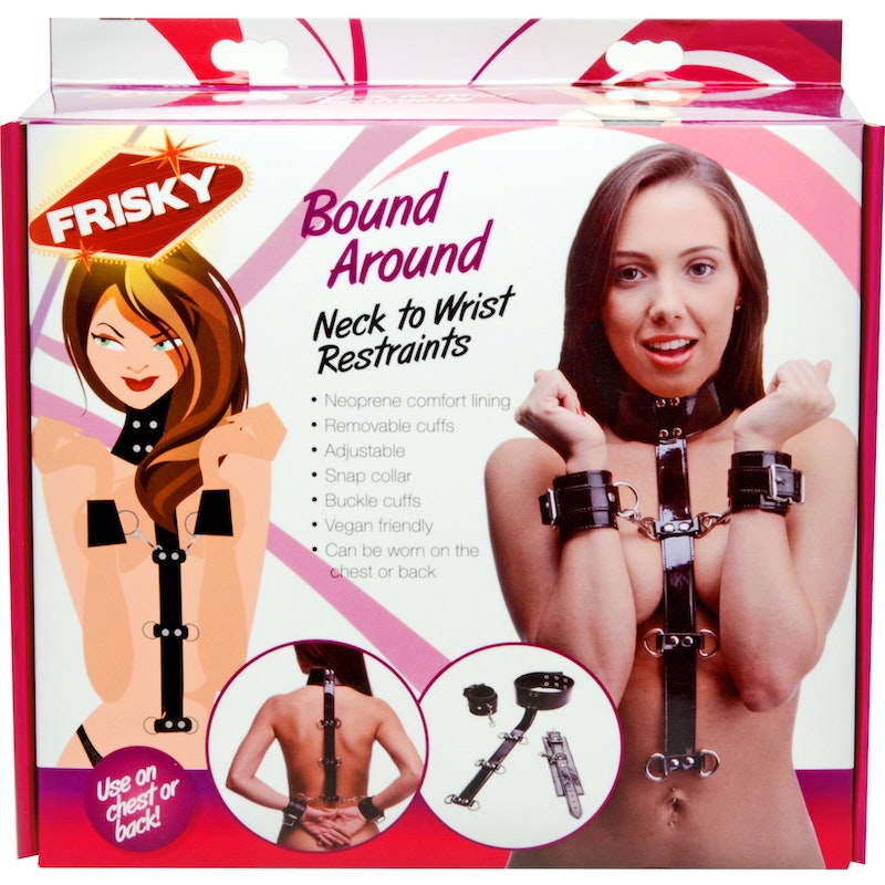 Frisky 'Bound Around' Neck to Wrist Restraints, Black