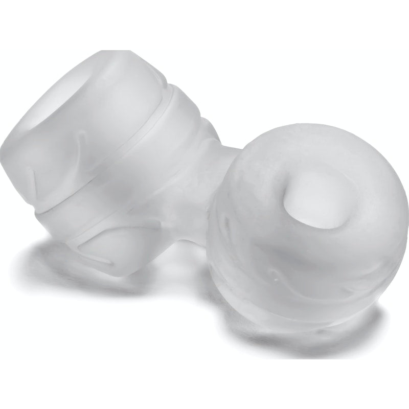 PerfectFit SilaSkin Cock And Ball Cock Ring + Ball Stretcher, Black/Clear/Green