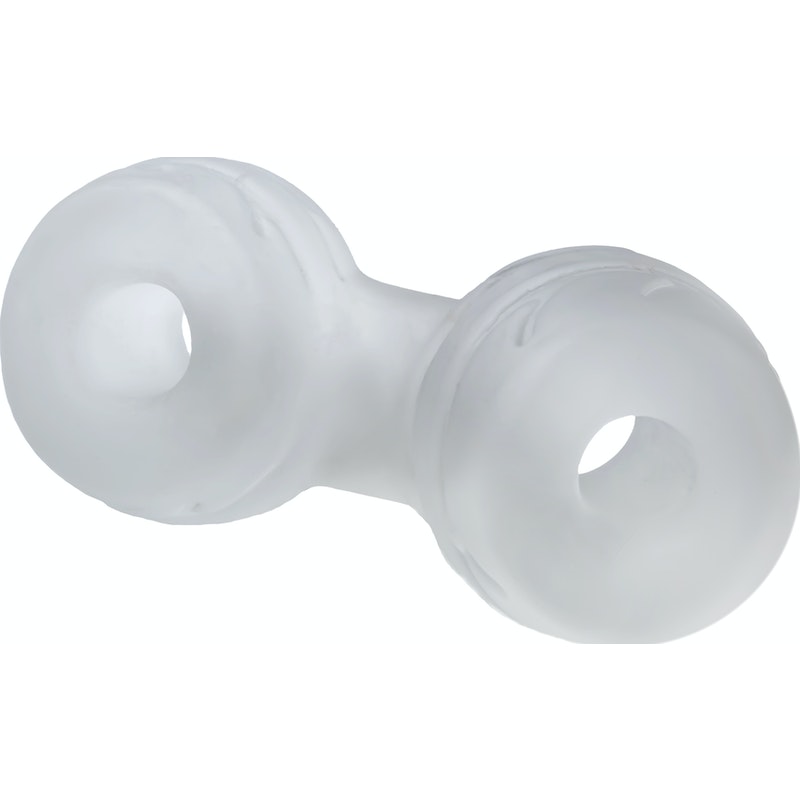 PerfectFit SilaSkin Cock And Ball Cock Ring + Ball Stretcher, Black/Clear/Green