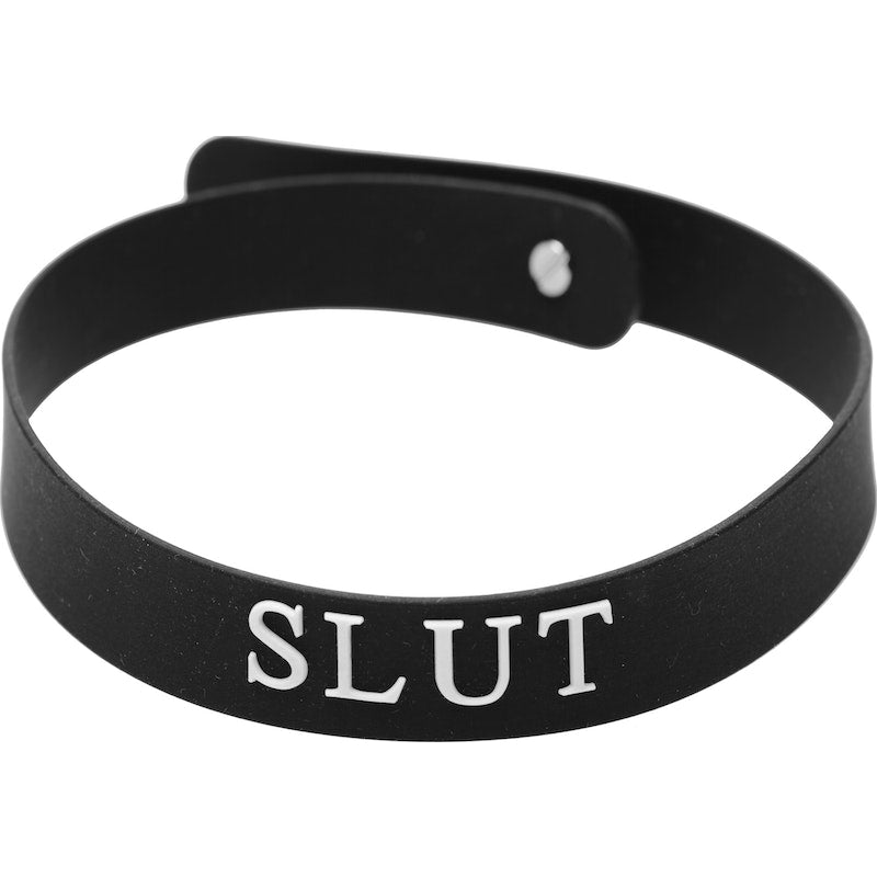Master Series Slut Silicone Collar, Black