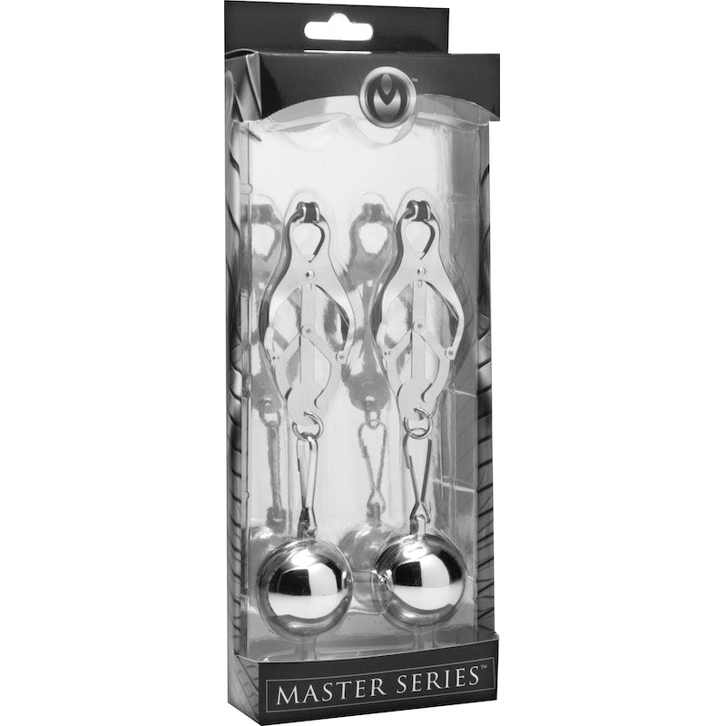 Master Series Deviant Monarch Weighted Nipple Clamps