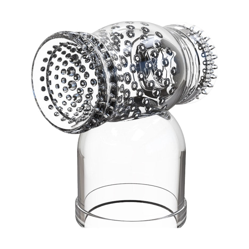 Shibari Hummer Wand Attachment, Clear