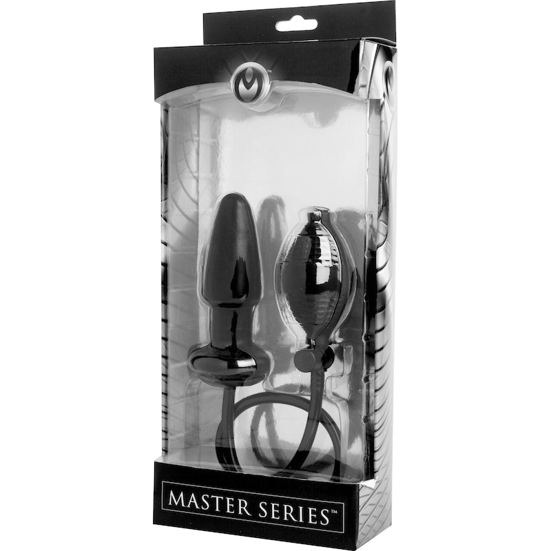 Master Series Expander Inflatable Anal Plug, Black