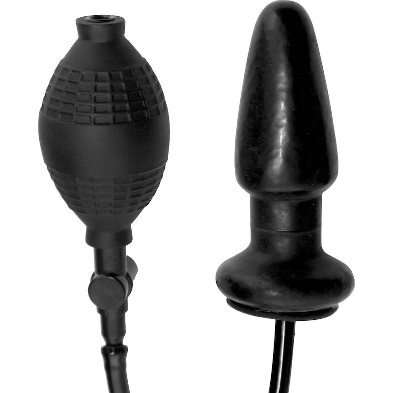 Master Series Expander Inflatable Anal Plug, Black