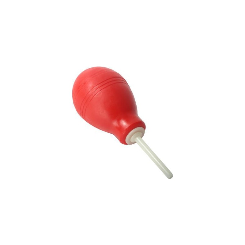 CleanStream Anal Douche Enema Bulb, Red