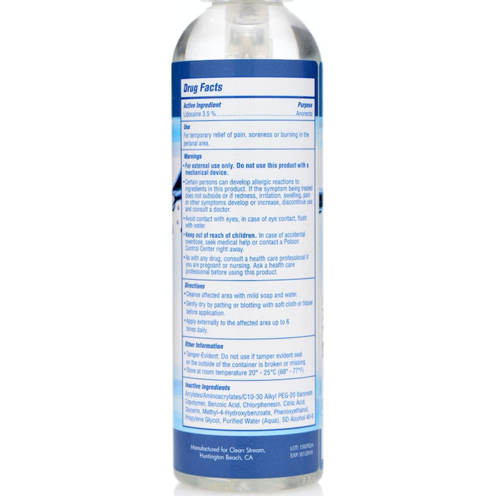 CleanStream Relax Anal Lube Desensitising Spray Gel, 130ml