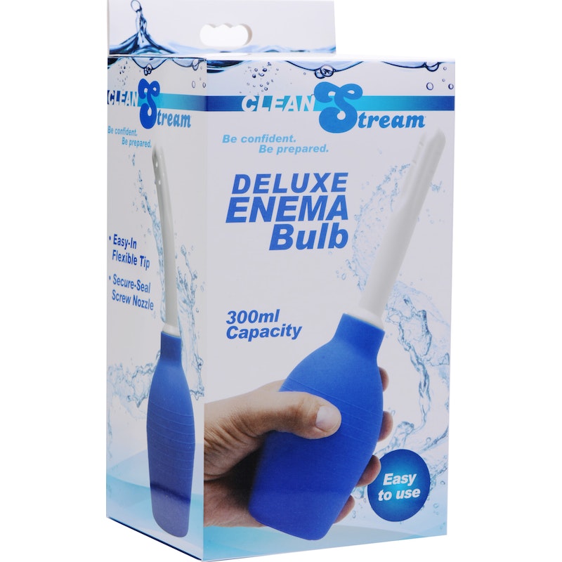 CleanStream Deluxe Enema Bulb, Blue, 284ml