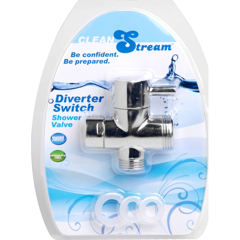 Cleanstream Diverter Switch Shower Valve, Silver