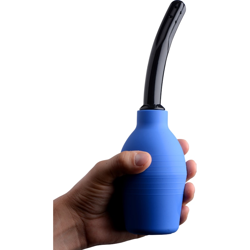 CleanStream Premium One Way Valve Enema Bulb, Blue