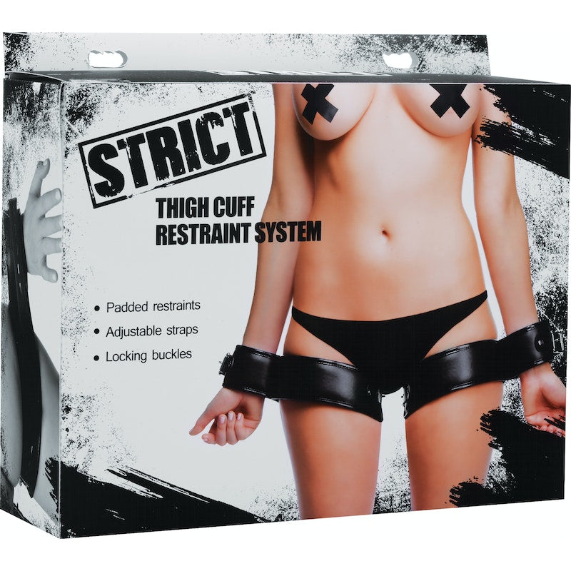 Strict Thigh Cuff Restraint System, Black