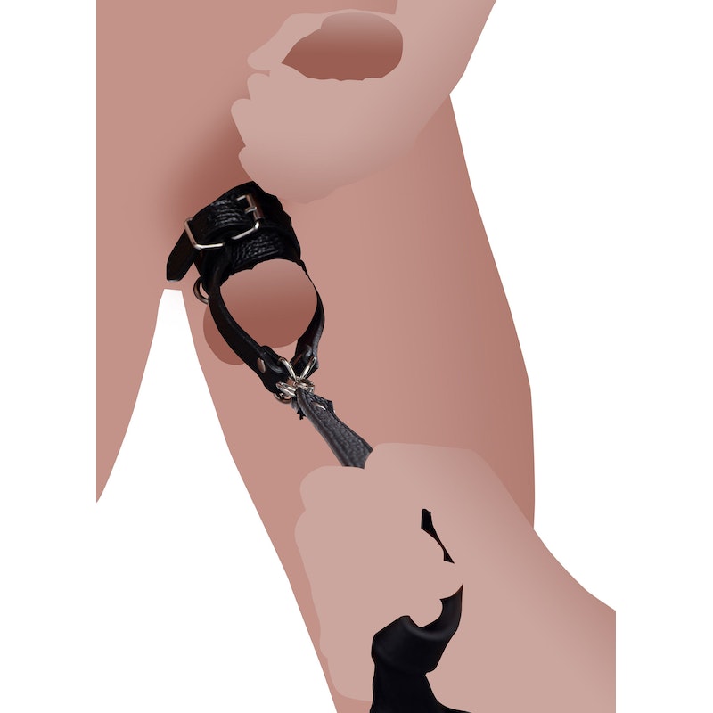 Strict Ball Stretcher With Leash, 90cm, Black