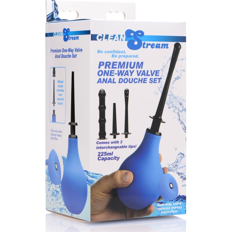 CleanStream Premium One Way Valve Anal Douche Set