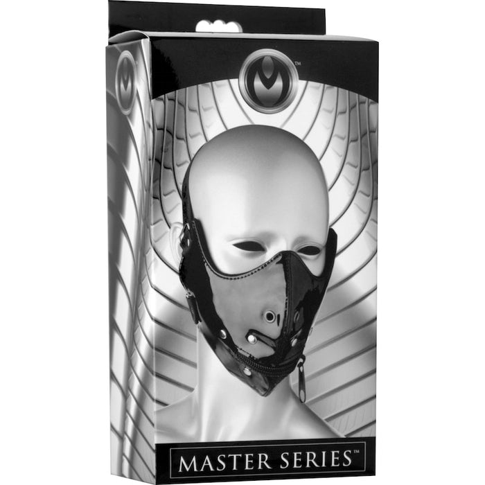 Master Series Lektor Zipper Mouth Muzzle Black