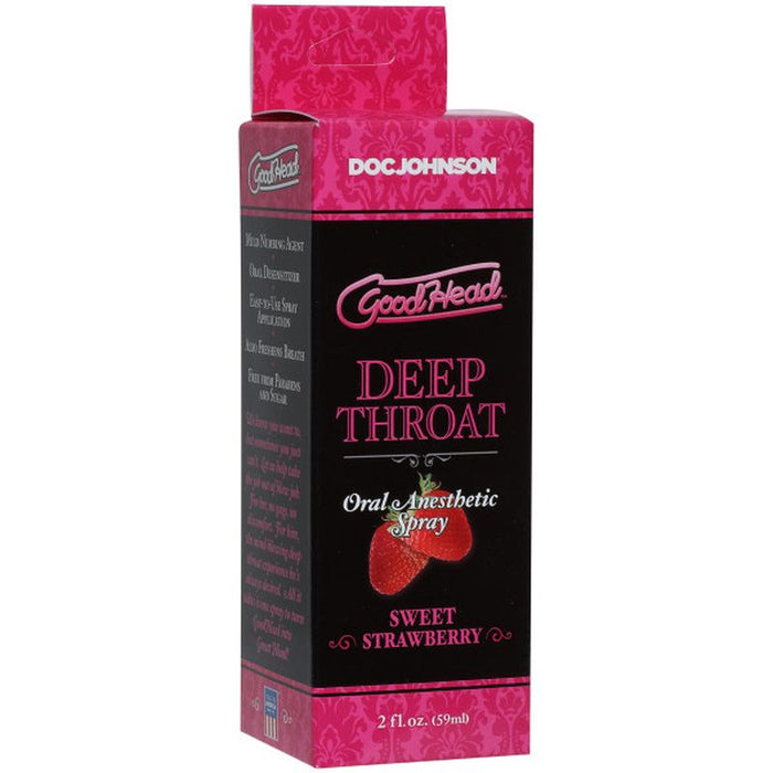Doc Johnson GoodHead Deep Throat Spray, Strawberry, 59ml