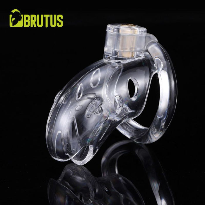 Brutus Shark Chastity Cage, Clear