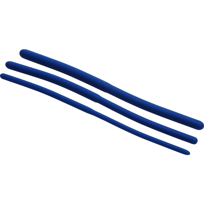 Master Series Invasion Silicone Urethral Sound Trainer Set, Blue