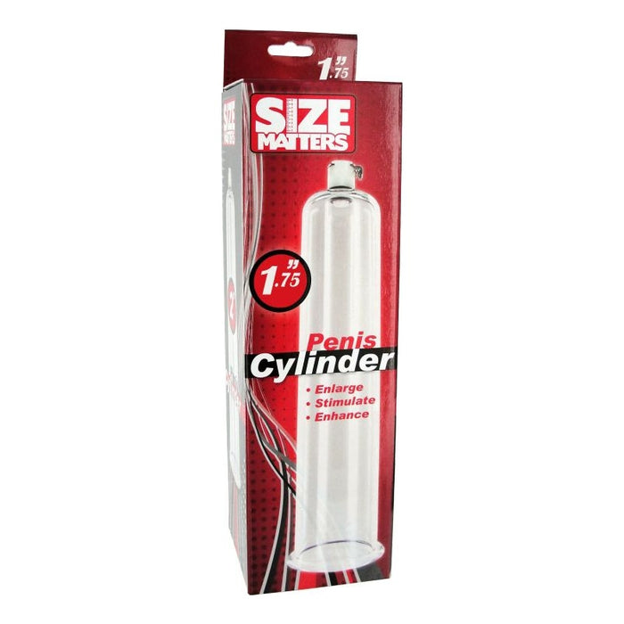 Size Matters, Penis Pumping Cylinder, 1.75in/4.4cm, Clear