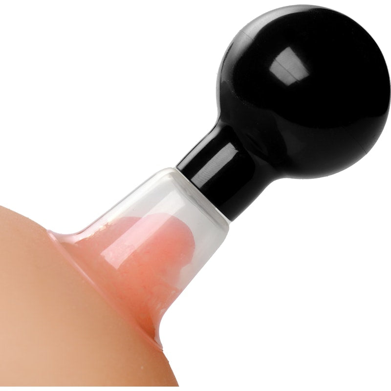 Size Matters See Thru Nipple Booster Pumps, Clear/Black