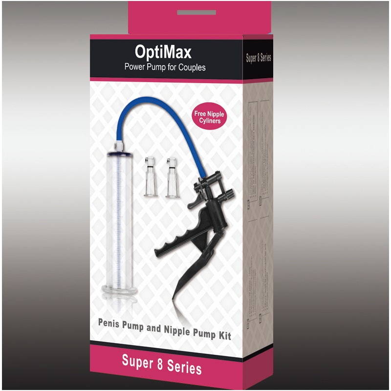 LuvPump OptiMax Nipple, Clit & Penis Pump Kit, Clear