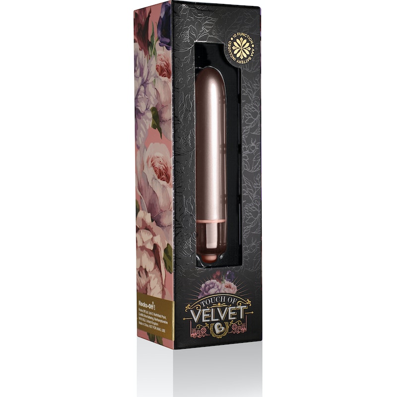 Rocks Off RO-90 Touch of Velvet Bullet Vibrator, Aqua/Lilac/Raspberry