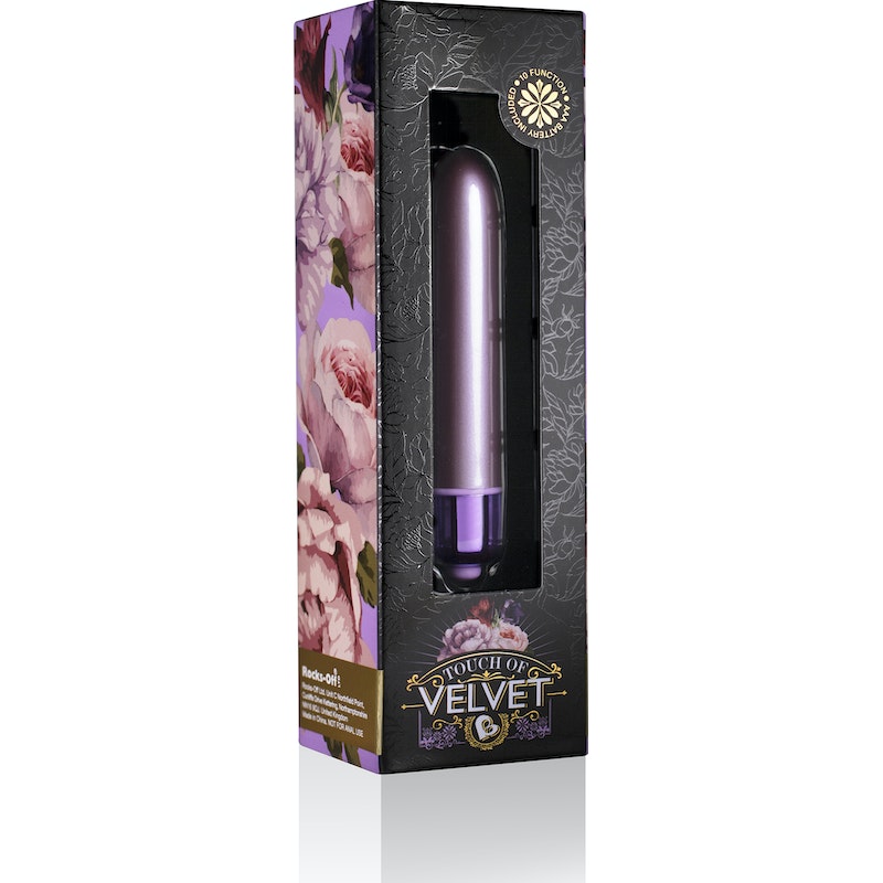 Rocks Off RO-90 Touch of Velvet Bullet Vibrator, Aqua/Lilac/Raspberry