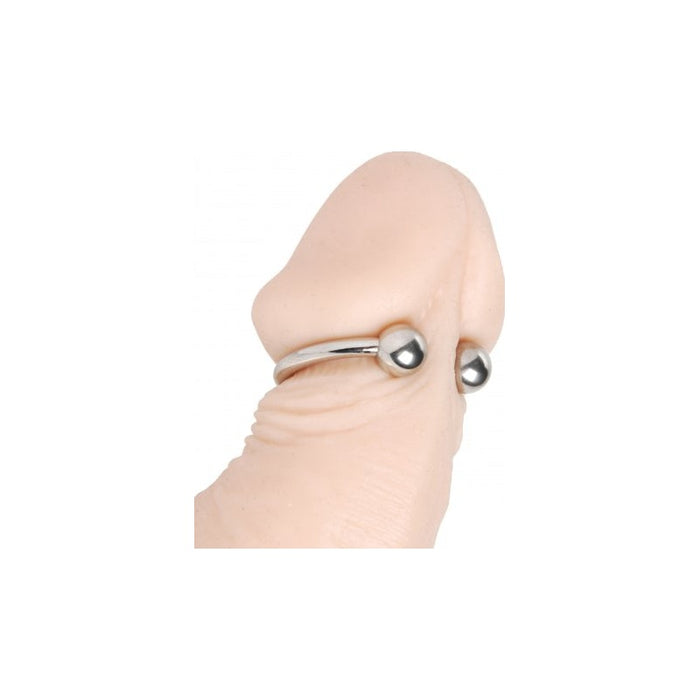 Master Series Pressure Point Beaded Glans Ring, Chrome