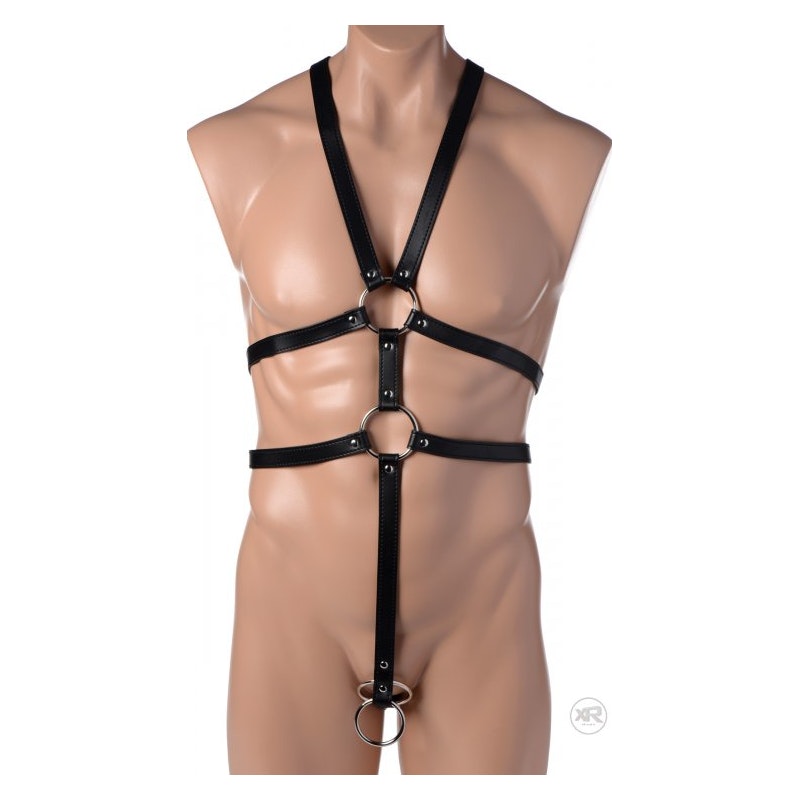 Strict Male Full Body Harness, 54", Black