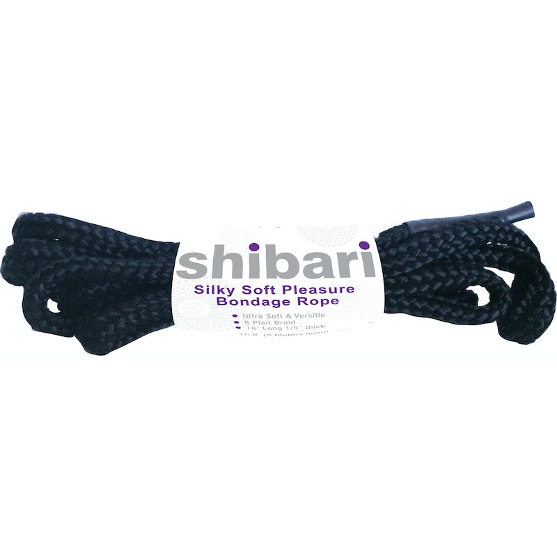 Shibari Silky Soft Bondage Rope, 5m, Black