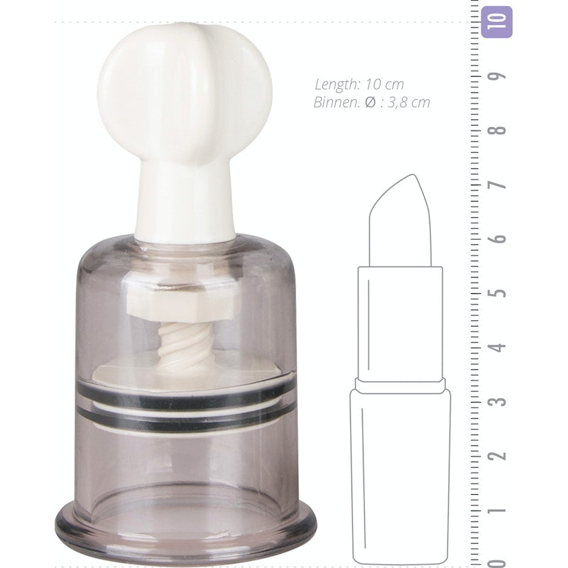 Fetish Collection Nipple and Clit Suckers, Large, 2-pack, Clear