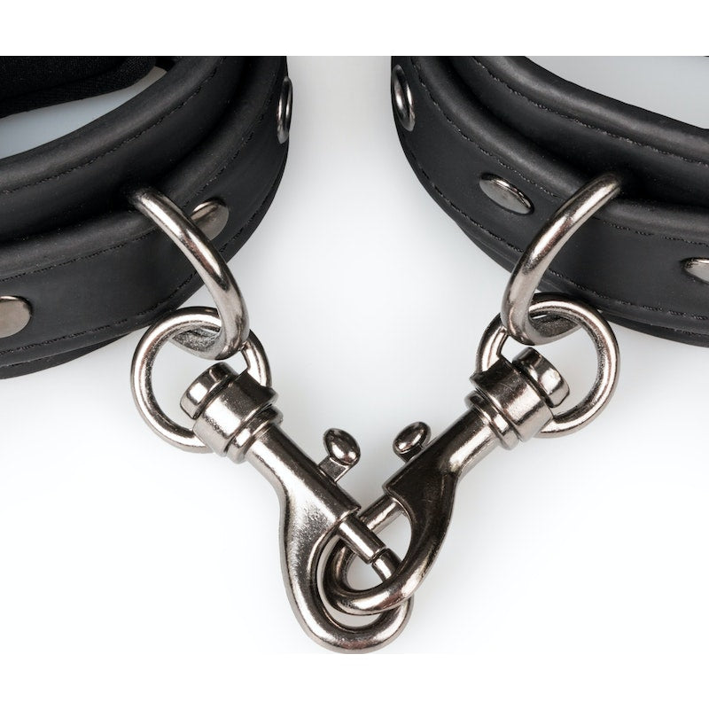 Easy Toys Faux Leather Handcuffs, Black