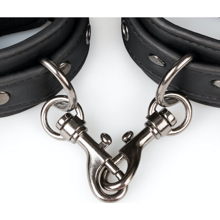Easy Toys Faux Leather Handcuffs Black