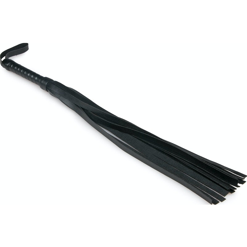 Easy Toys Flogger Whip, Leather, Black