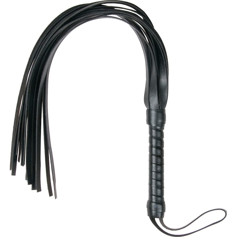 Easy Toys Flogger Whip, Leather, Black